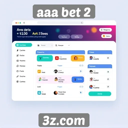 Interface do usuário do aaa bet 2 é intuitiva